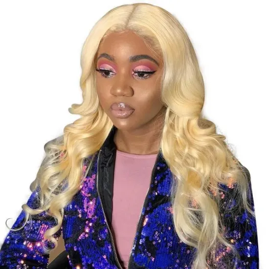 613 Body Wave Blonde Hair Bundle,10A 12A 40 Inch 613 Virgin Russian Hair, Raw 613 Virgin Blonde Human Hair 613 Hair Vendors