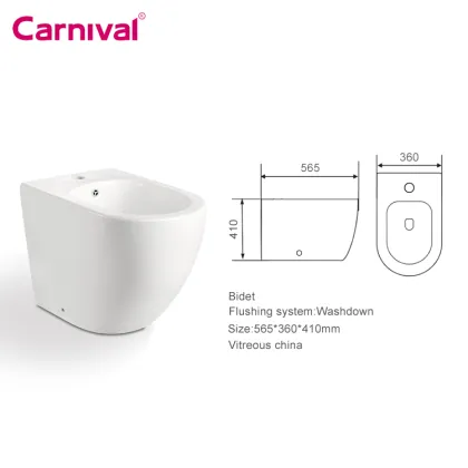 Minimalist Washdown Bathroom Sanitary Ware Set