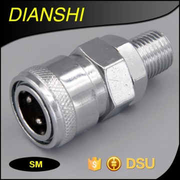 High quality SM male thread pipe hose fitting self-locking pneumatic air quick male coupling