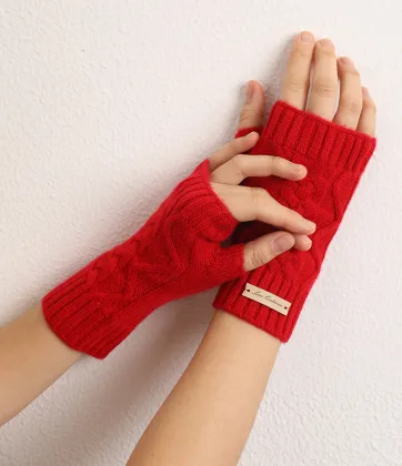 Customized Brand Ecological Cheap Fingerless Gloves