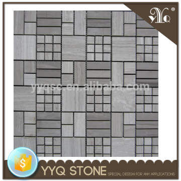 Cube 3d mosaic tile marble mosaic tile