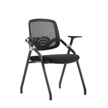 Black training chair without writing tablet