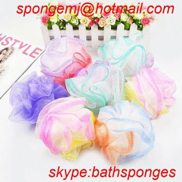loofah mesh sponge bath pouf soap dispenser loofah