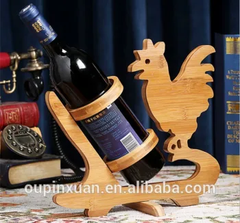 Single bottle wine storage rack, Christmas promotional bamboo wine rack