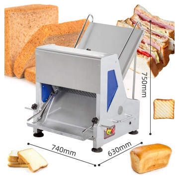 Electric Stainless Steel Bread Slicer Machine with Wooden Case