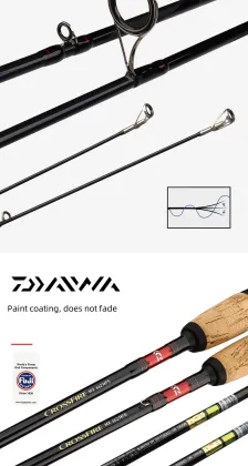 Original Daiwa 1.68m to 2.13m 2 Sections Fuji Accessories Crossfire MX Casting Spinning Rod