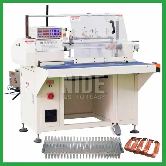 Air conditioner motor automatic coil winding machine