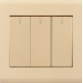 China wholesale Electrical Wall Light Switch Socket 3gang Supplier