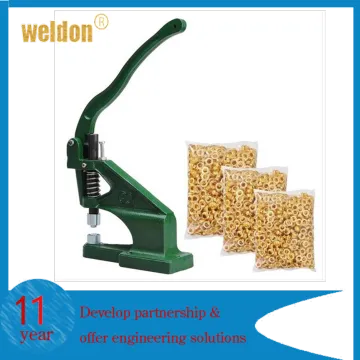 WELDON office documents paper bag eyelet small semi-automatic eyeleting machine