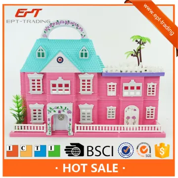 Funny villa play set pretend toy