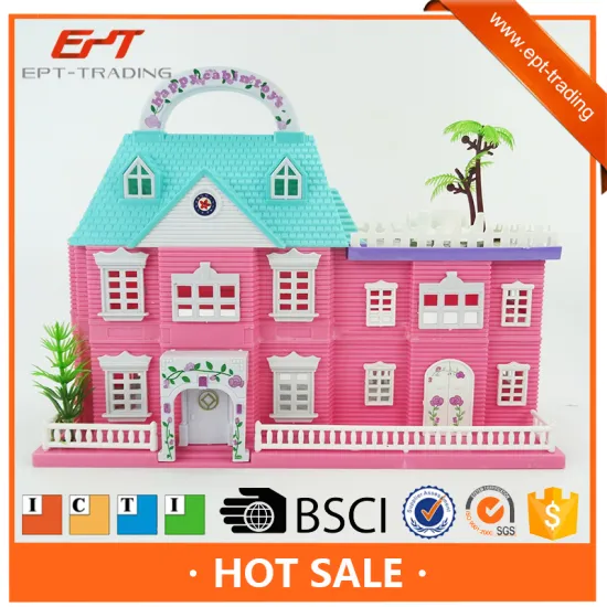 Funny villa play set pretend toy
