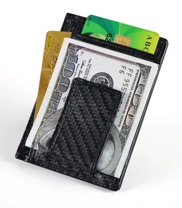 Carbon card holder wallet