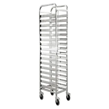 Rk Bakeware China-800X600 Custom Miwi Double Oven Rack Stainless Steel Bread Trolley