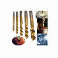 5 PCS Titanium Coated HSS Metric Tap