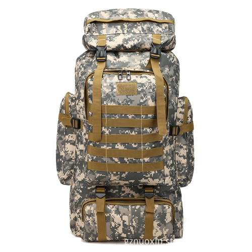 80L Tactical Climbing Mountaineering Backpack for Outdoor Hiking and Trekking