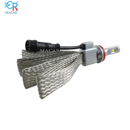 MACAR Tri 3 Color T10 24V LED Headlights H7 H8 H9 H11 80W 12000LM