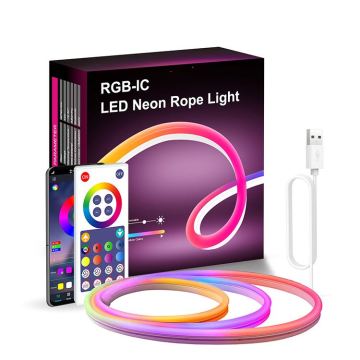 3M WiFi Bluetooth RGBIC SMD5050 DIY Smart Neon Rope Light
