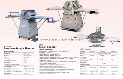 Dough Sheeter Pastry Croissant Food Machine Dough Sheeter Roller Machine