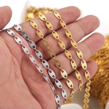 Wholesale Stainless Steel Pig Nose Chain for DIY Hip Hop Jewelry