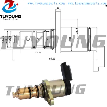 SD7C16 1303F auto ac electrical control valve PEUGEOT 407 607 CITROEN C5 6453PN 9648138680​, car ac compressor electrical contro
