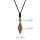 Collier pendentif cône hexagonal en cristal naturel pour femmes hommes Double Point facetté coupe pierre de guérison bijoux