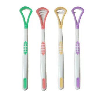 Silicone Tongue Coating Cleaner Brush Tongue Scraper