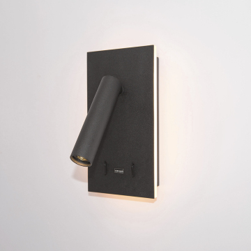 VJC 6W IP21 40D Square Reading Light مع حلقة الهالة ومنفذ USB