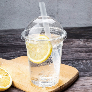 Piala minuman plastik persegi yang disesuaikan &amp; wadah makanan penutup