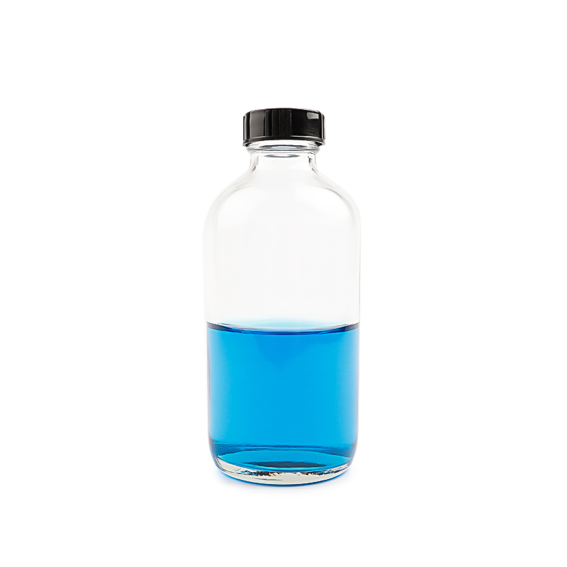 240ml Clear Boston Glass Bottle