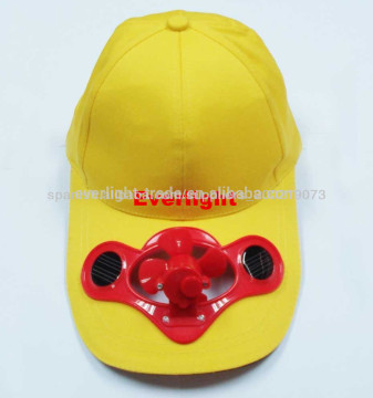 100% cotton made solar fan cap