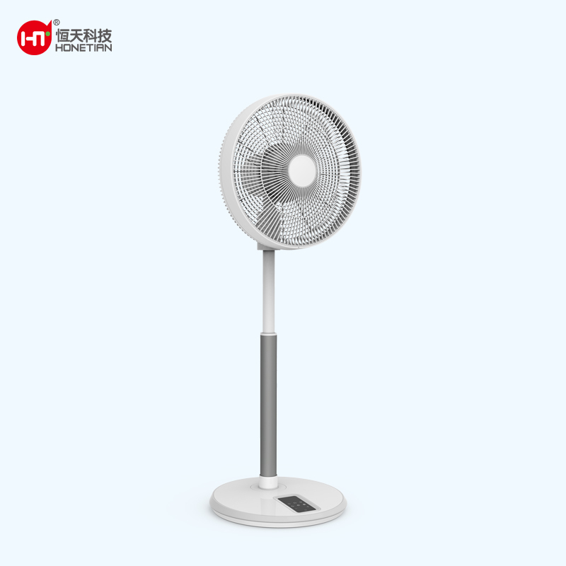 HONETIAN adjustable height remote control 12 speeds 4 modes 8 timer 7 blades 14 inches DC circulator custom colors stand fan