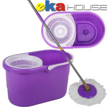 2012 New 360 Degree Rotating Purple Floor Mop with Frefect  Figur