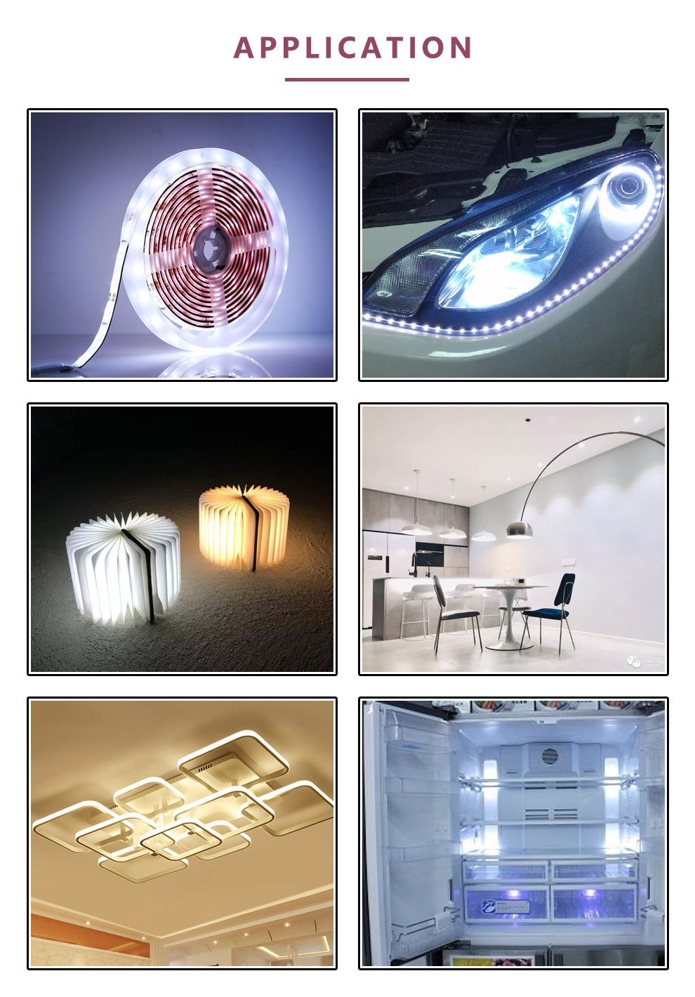 White SMD LED white thrugh-hole LED application