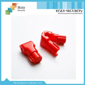 4mm Red Plastic Display Hook Lock For Supermarket security