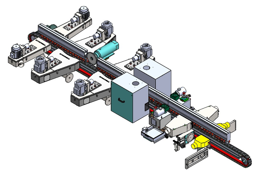 Industrial Automated UV Roller Coating Sanding Equipment