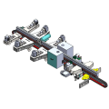 Industrial Automated UV Roller Coating Sanding Equipment