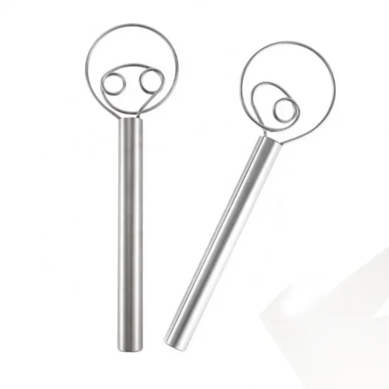 12 Inch Danish Dough Whisk Stainless Steel - Kitchen Grade Mixer and Blender Hook for Bread Making