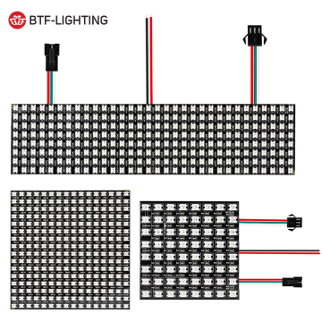 Χονδρικό πίνακα LED 8x8 8x32 16x16cm 256 εικονοστοιχεία 5V WS2812B Λυχνία προγραμματιζόμενο πινάκιο LED