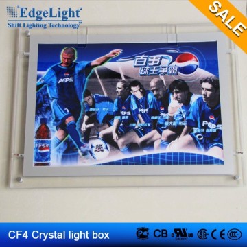 Edgelight Shop Signage lighted metal acrylic led panel light box sign for shopping mall & airport interior decoration