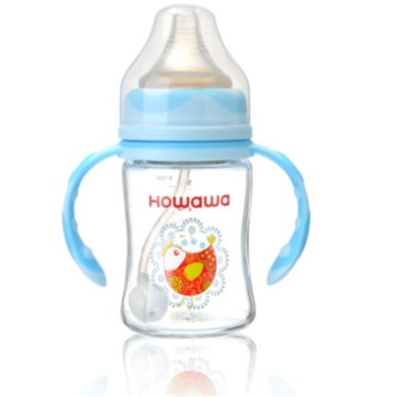 6oz Botol Makan Susu Kaca Bayi