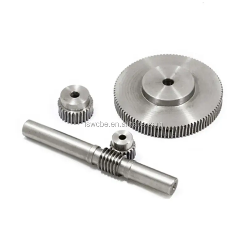 High Precision CNC Custom Carbon Steel Worm Gear & Shaft Set