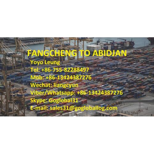 Guangxi Fangcheng Sea Freight to Cote d'Ivoire Abidjan