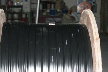 Rubber Sheathed Flexible Flat Crane Cable , Flame Resistance 4 X 25