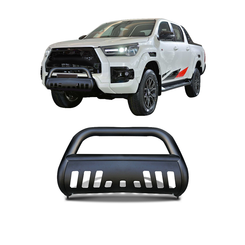 U-shaped baffle with perforated front bumper