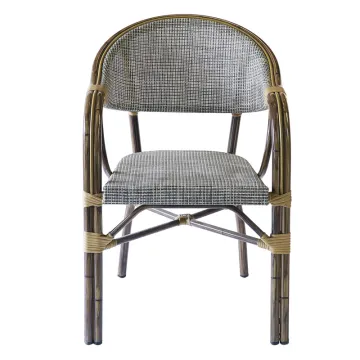 black bistro french bamboo dining chair