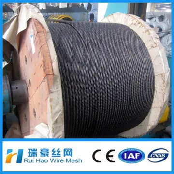 6*19W+FC/6*19S+FC ungalvanized steel wire rope,wire rope, steel rope for oil driliing