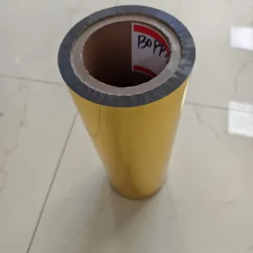 Gold Metalized PET Film Aluminum Glossy BOPET Film