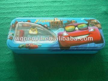 school stationery set for kid, pencil and sharpener in tube