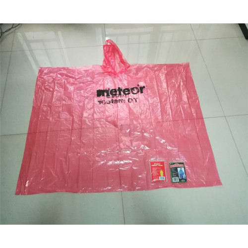 Promotional Disposable Foldable Rain poncho adullt size