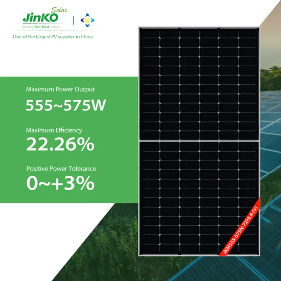 Jinko Solar Panels: Monocrystalline Silicon Single-Sided Half-Chip Solar Photovoltaic Modules in 555W, 560W, 565W, 570W, and 575W Capacities